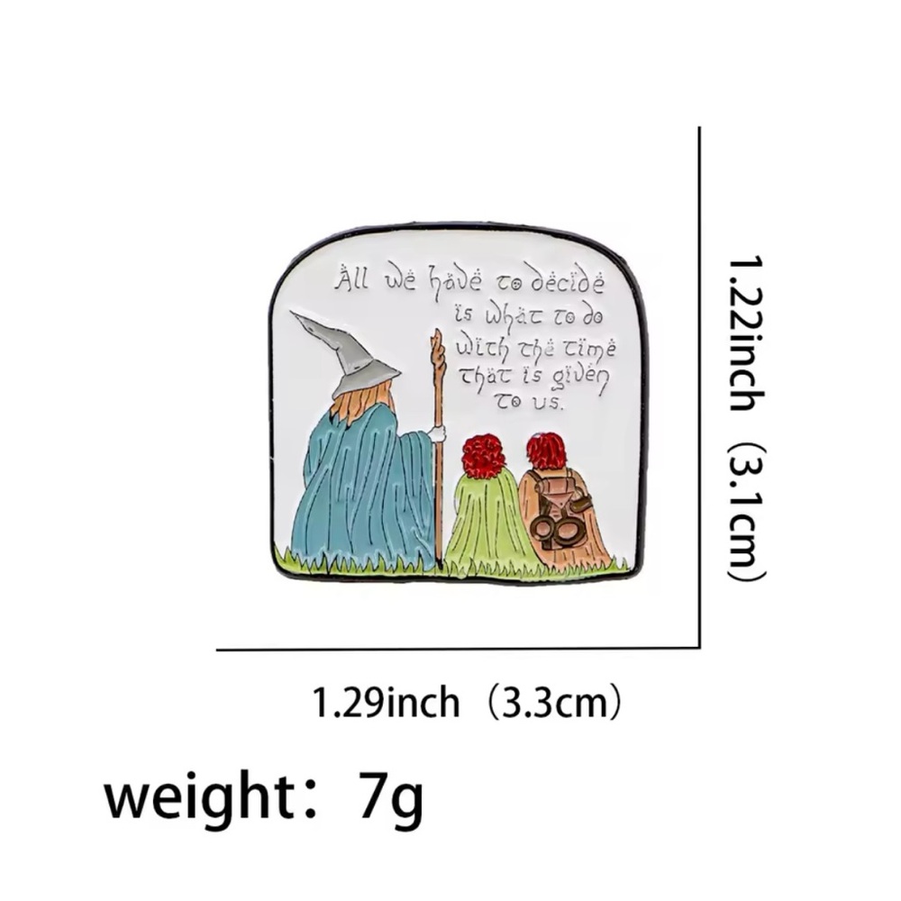Lord of the Rings Gandalf Enamel Pin - Picture 2 of 3